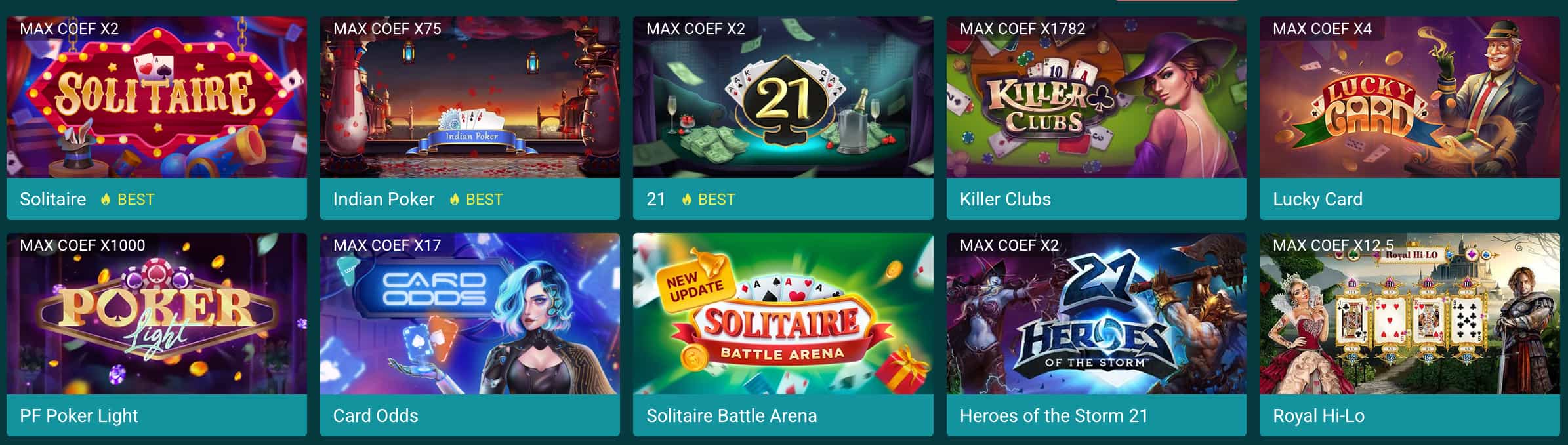 Disposition du lobby casino 22Bet telle que vue par les joueurs canadiens