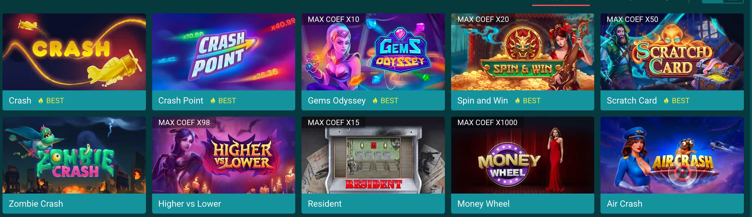 Interface d'une machine à sous 22Bet avec rouleaux et panneau d'information